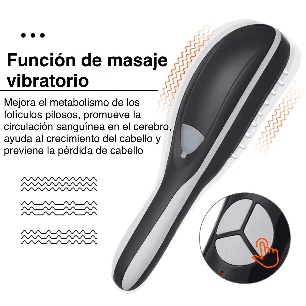 Cepillo Vaporizador + Masaje Capilar 4 en 1 💆♀️✨: transforma tu rutina capilar desde casa 🏠