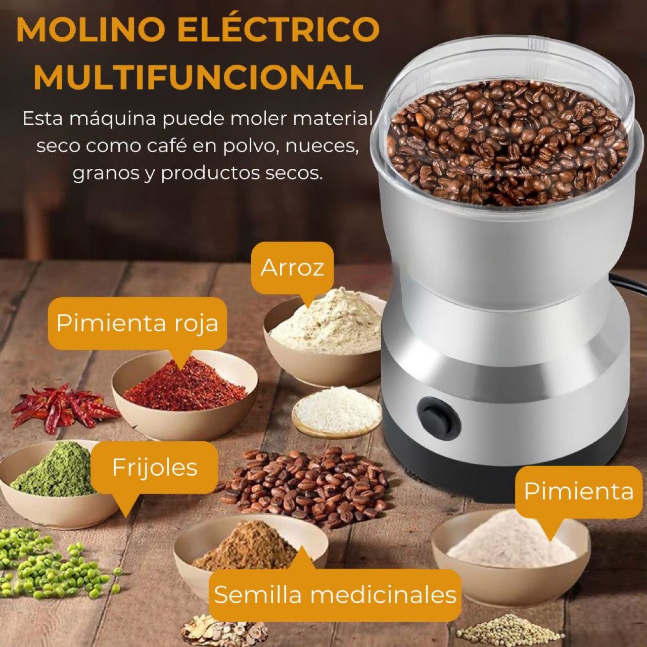 MOLINO TRITURADOR DE GRANOS Y CAFE