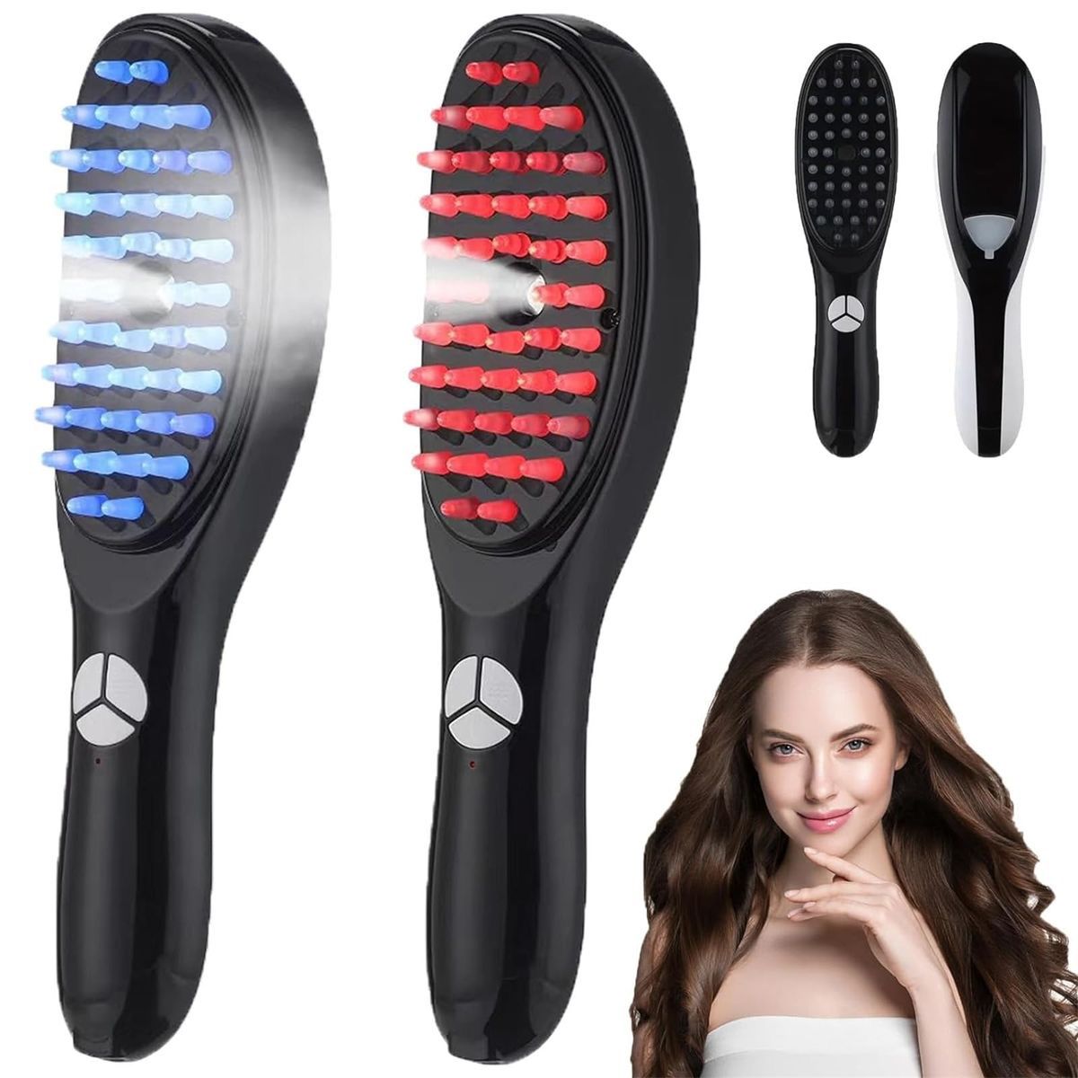 Cepillo Vaporizador + Masaje Capilar 4 en 1 💆‍♀️✨: transforma tu rutina capilar desde casa 🏠