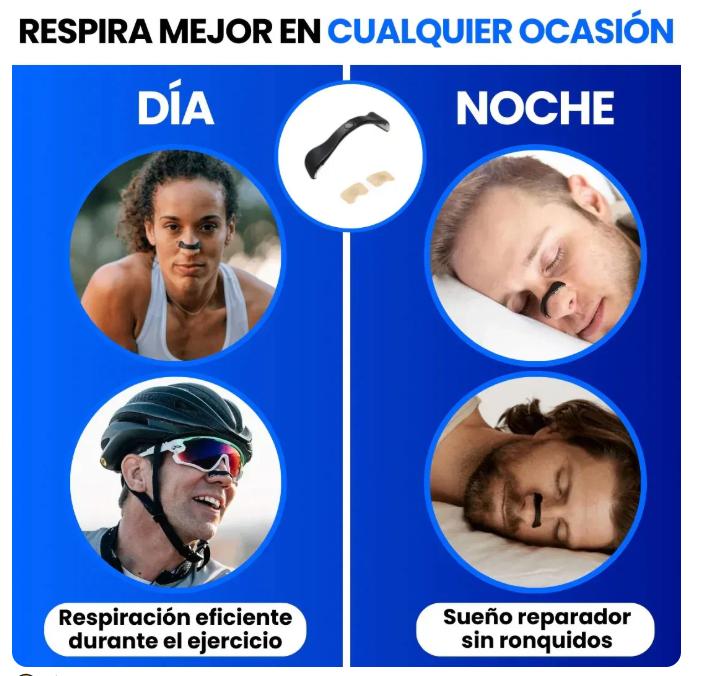 Respiración libre y sueño profundo toda la noche 😴🌙