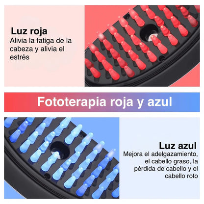 Cepillo Vaporizador + Masaje Capilar 4 en 1 💆‍♀️✨: transforma tu rutina capilar desde casa 🏠
