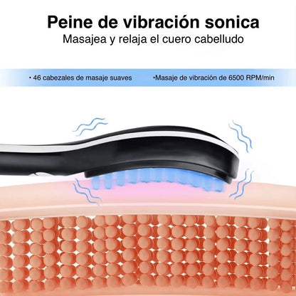 Cepillo Vaporizador + Masaje Capilar 4 en 1 💆‍♀️✨: transforma tu rutina capilar desde casa 🏠