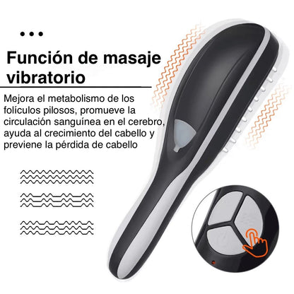 Cepillo Vaporizador + Masaje Capilar 4 en 1 💆‍♀️✨: transforma tu rutina capilar desde casa 🏠